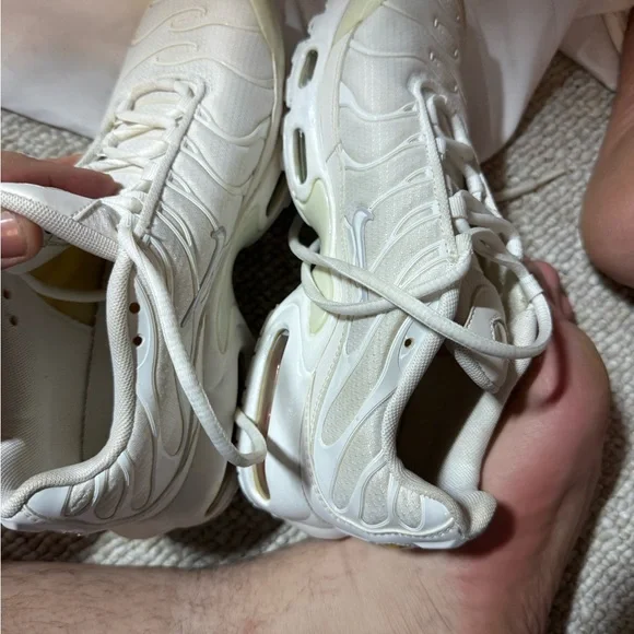 Nike Air Max Plus TN white Metallic Silver 6.5y(women’s 8) - Picture 4 of 7